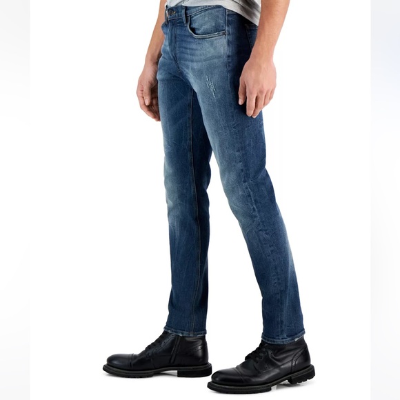 Michael Kors Men's Parker Slim-Fit Stretch Blue Jeans Summer 2022 33/34 - Picture 3 of 16